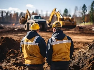 trabajadores construcción España